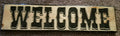 Hand Routed Welcome Sign