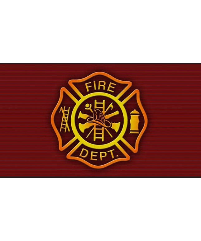 Fireman on Red Pen Blank