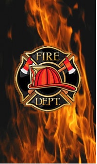 fireman helmet with flame pen blank