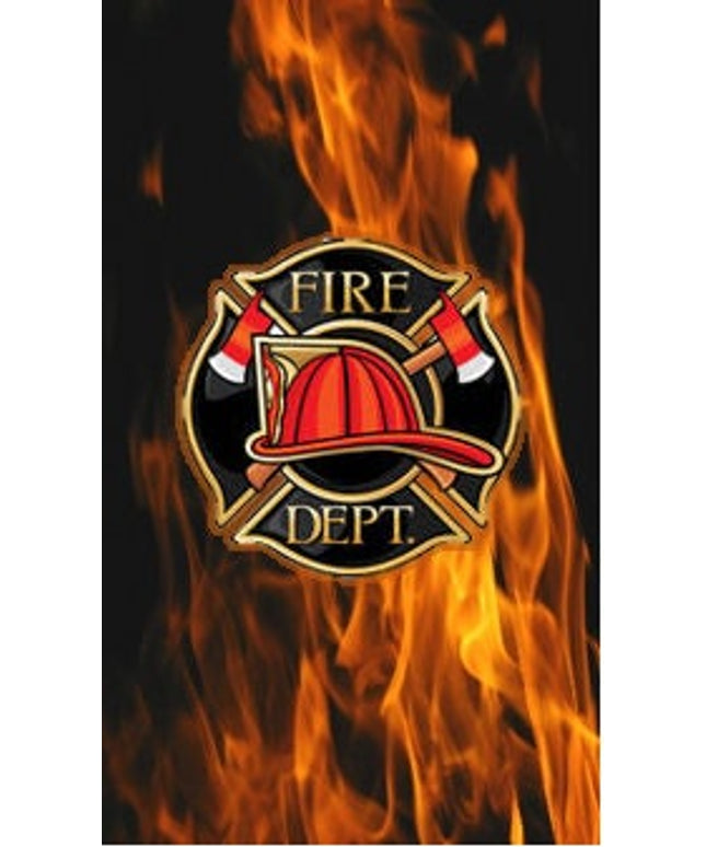 fireman helmet with flame pen blank