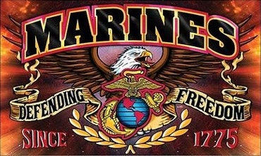 Licensed US Marine Pen Blank Red