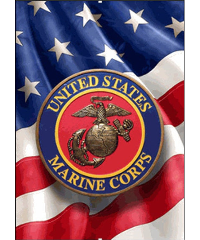 Licensed US Marine Pen Blank Flag