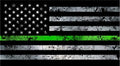 Thin Green Line Distressed