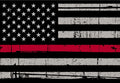 Thin Red Line Distressed