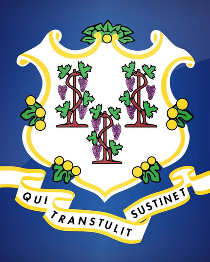 Connecticut State Flag Pen Blank