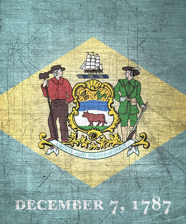 Delaware State Flag Pen Blank