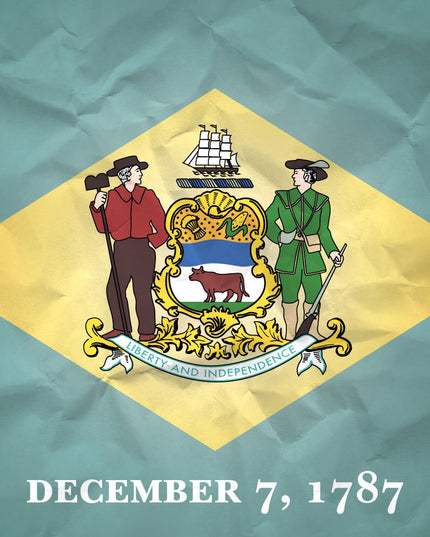 Delaware State Flag Pen Blank