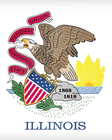 Illinois State Flag Pen Blank