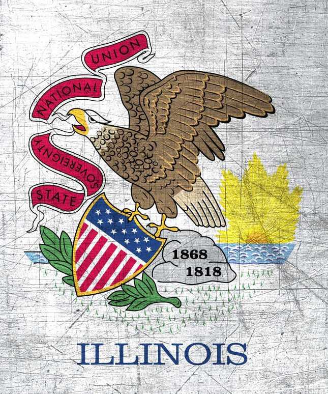 Illinois State Flag Pen Blank