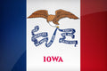 Iowa State Flag Pen Blank
