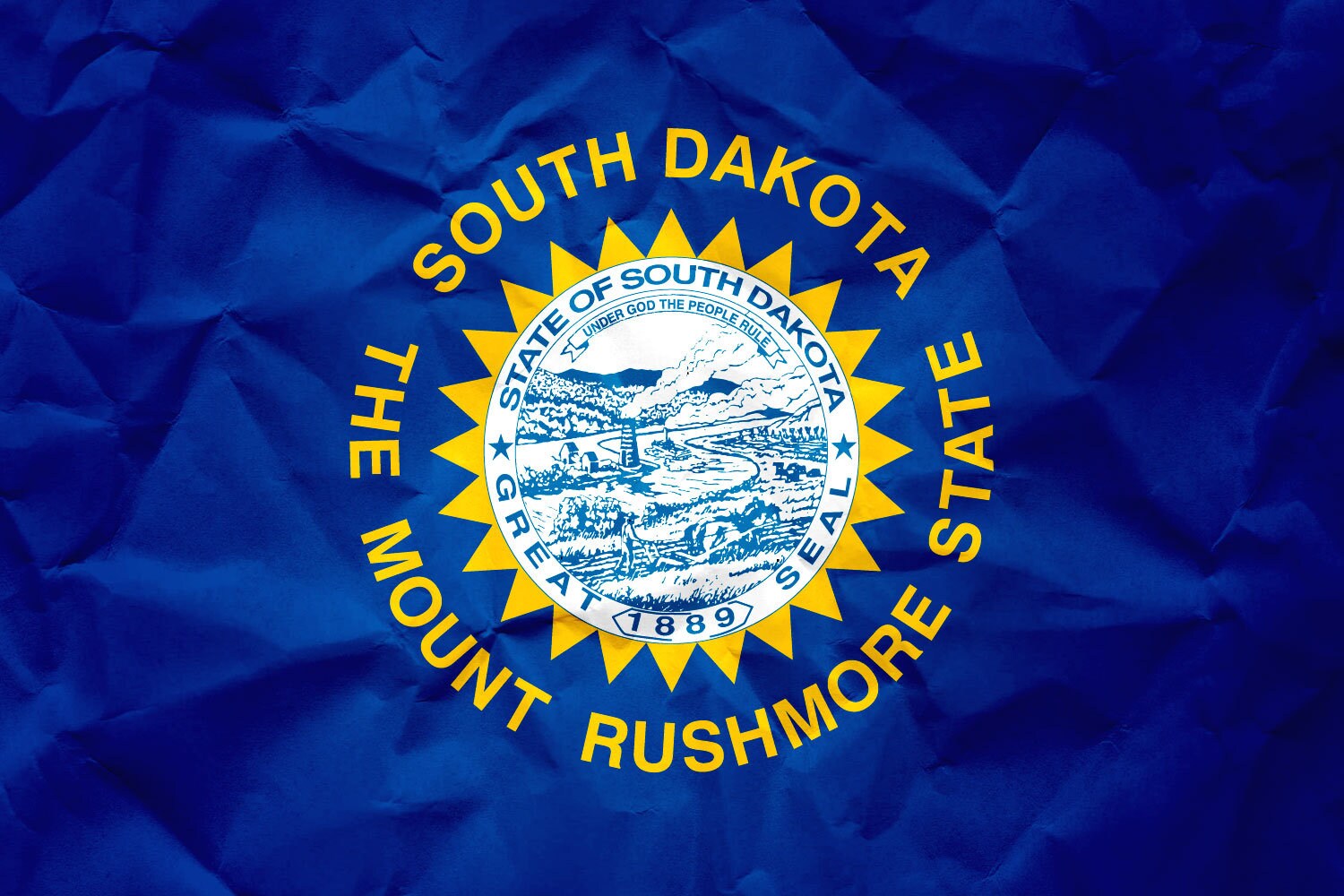 South Dakota State Flag Pen Blank
