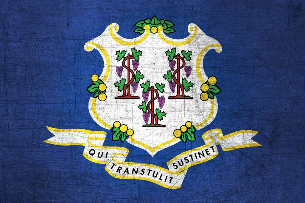 Connecticut State Flag Pen Blank