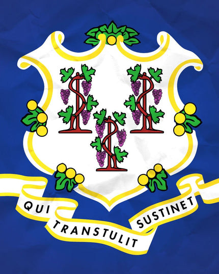 Connecticut State Flag Pen Blank