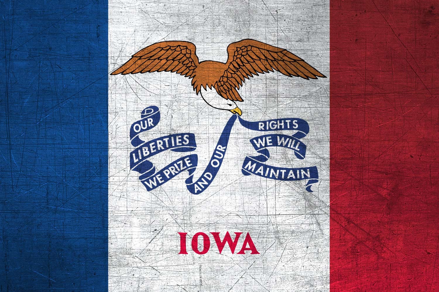Iowa State Flag Pen Blank