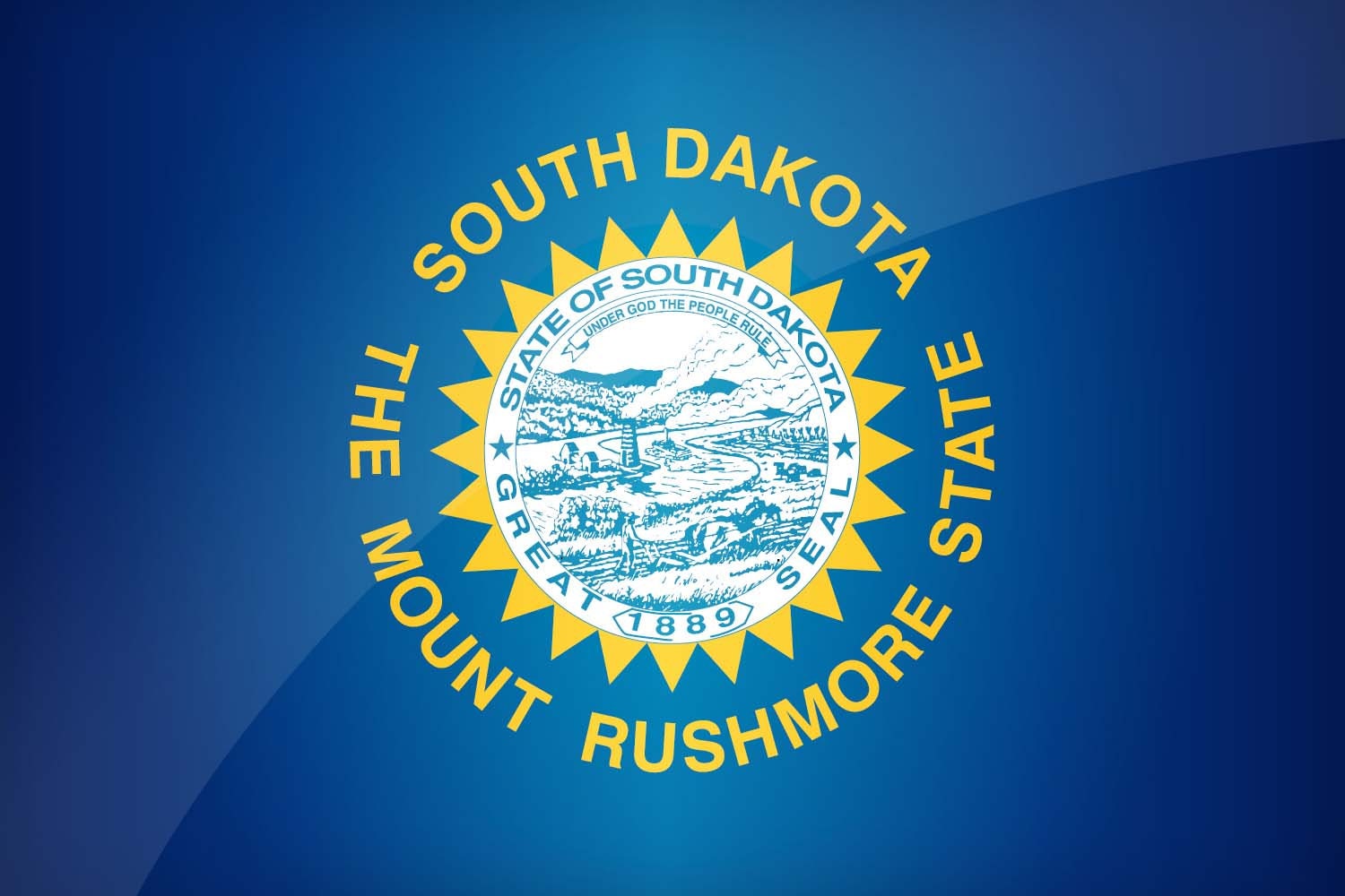 South Dakota State Flag Pen Blank