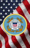 US Coast Guard Blue on Flag
