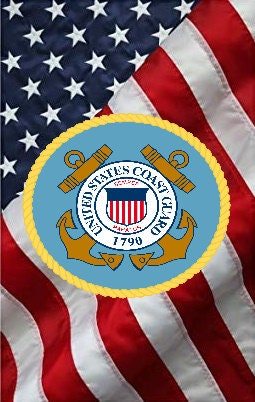 US Coast Guard Blue on Flag