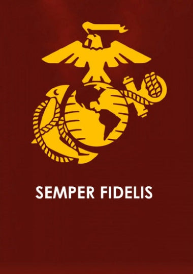 Licensed US Marine Semper Fi Red