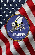 Seabees on US Flag