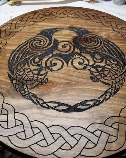 Custom Hand Carved Odin’s Raven