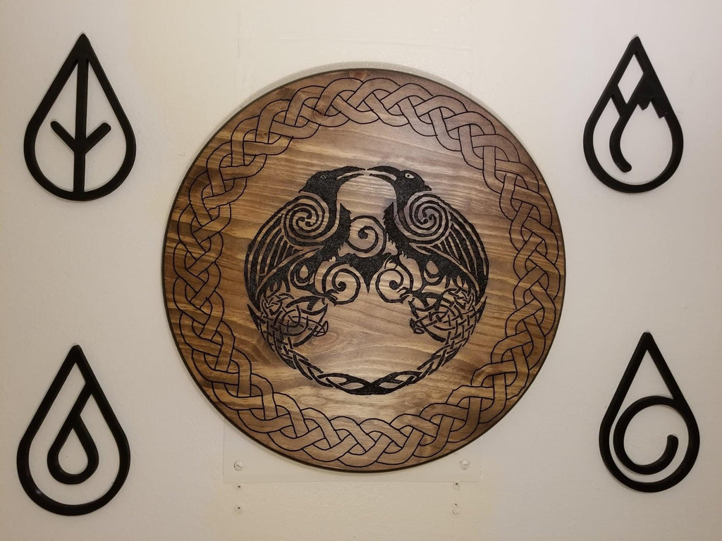 Custom Hand Carved Odin’s Raven