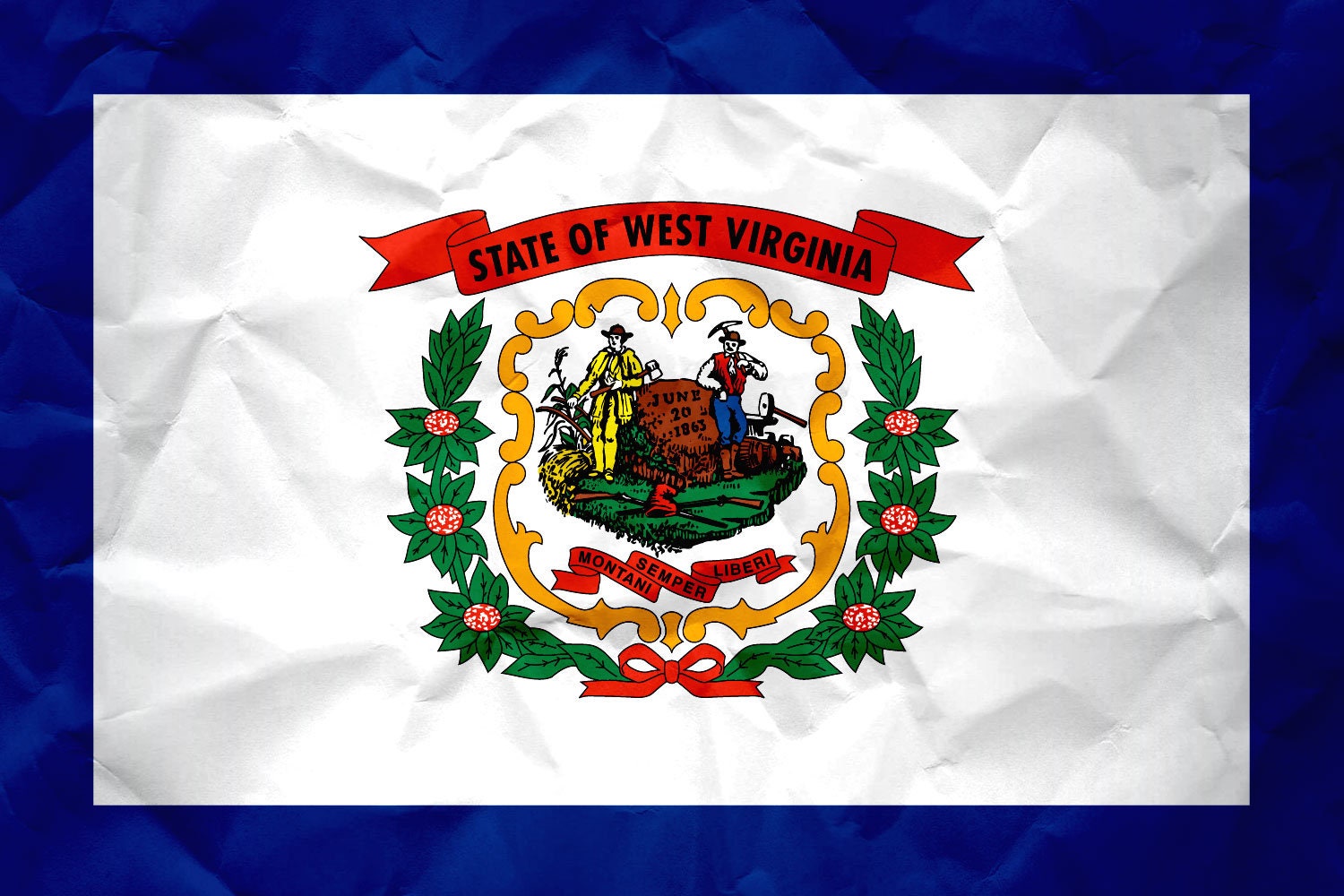 West Virginia State Flag Pen Blank
