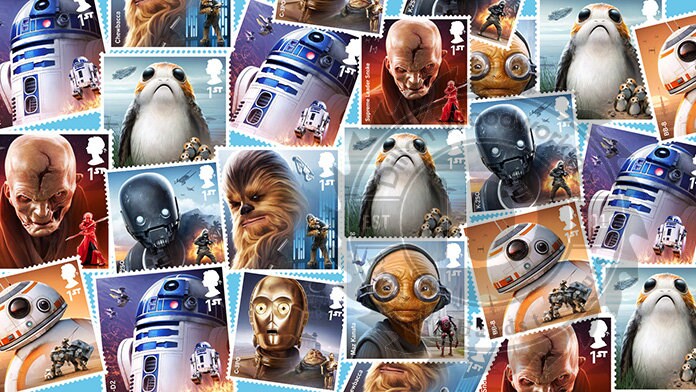 Star Wars Postage Stamps Tube in Pen Blank