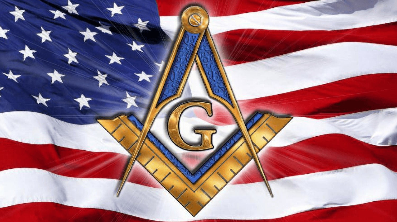 Square and Compass on US Flag