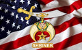 Shriner on US Flag