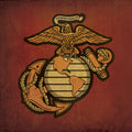 Licensed US Marine Globe Red