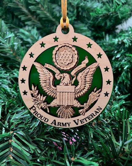 Set of 6 Proud Veteran Ornaments