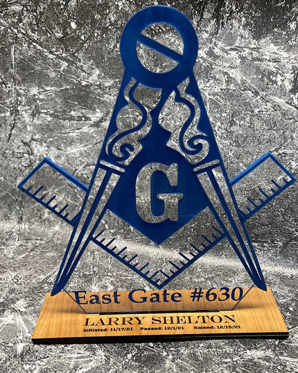 Custom Master Mason Acrylic Award