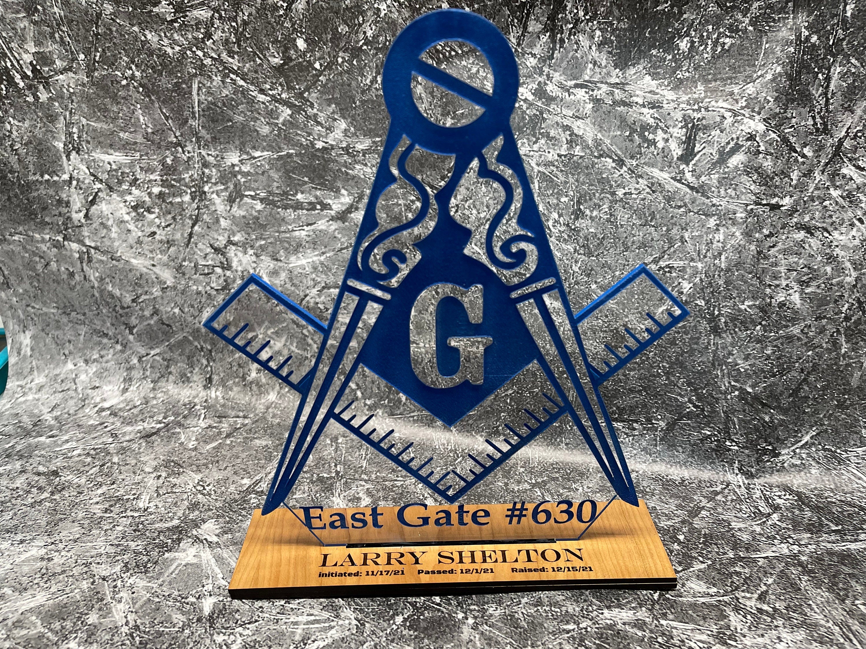 Custom Master Mason Acrylic Award