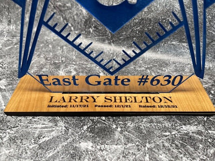 Custom Master Mason Acrylic Award