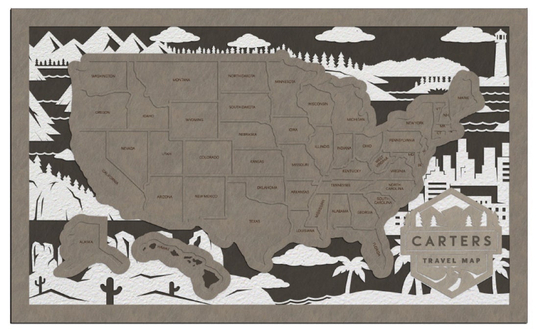Landscape Travel Map