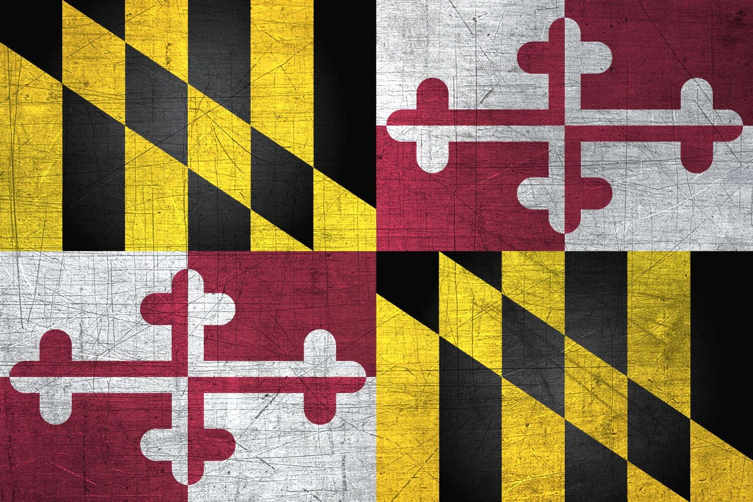 Maryland State Flag Pen Blank