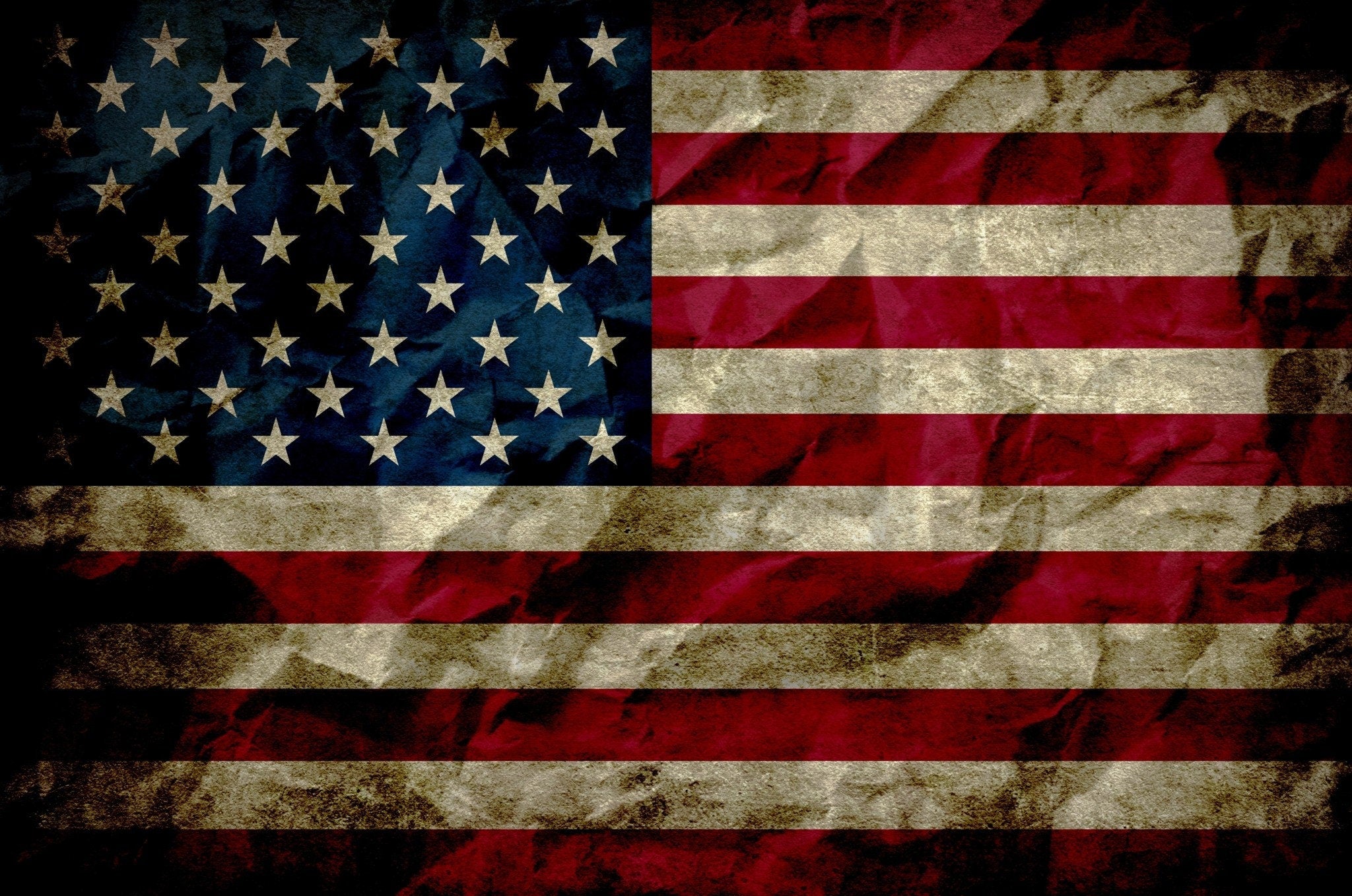Distressed American Flag