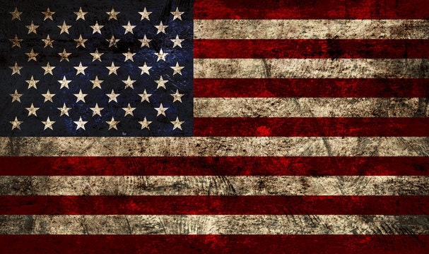 Weathered American Flag