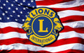Lions Club on US Flag
