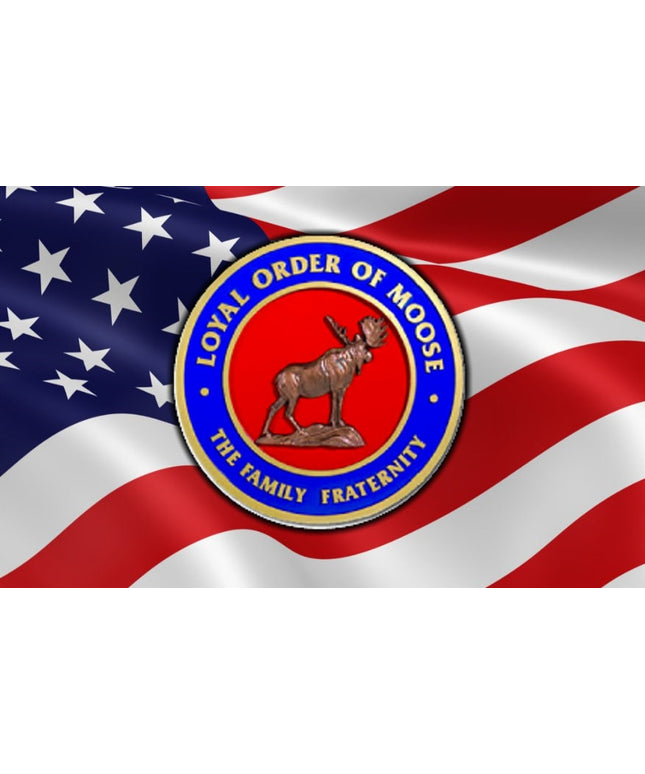 Loyal order of Moose on US Flag