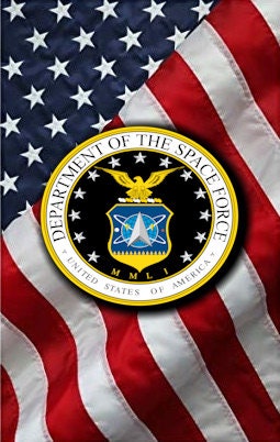 US Space Force with Flag Pen Blank