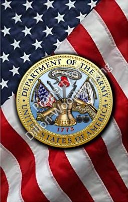 US Army on Flag Pen Blank