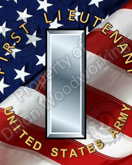 US Army Officer Ranks on Flag