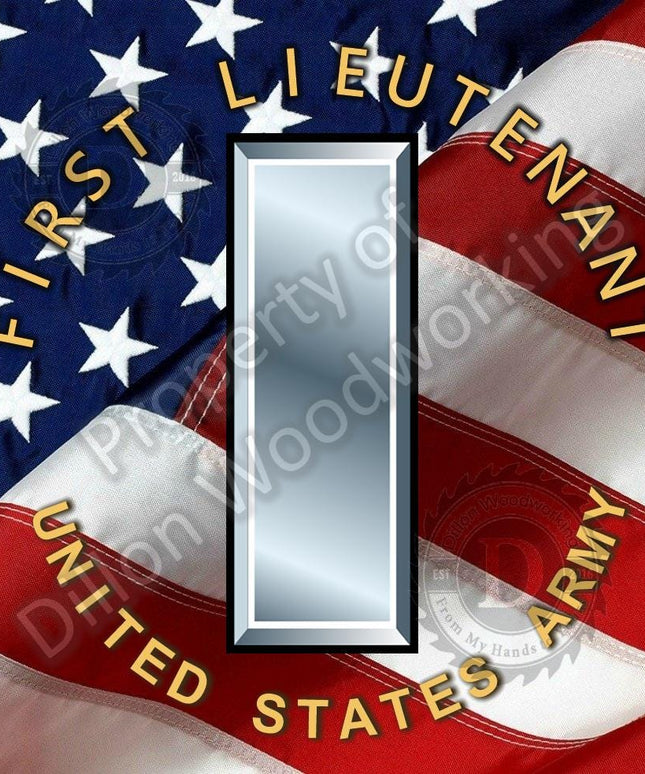 US Army Officer Ranks on Flag