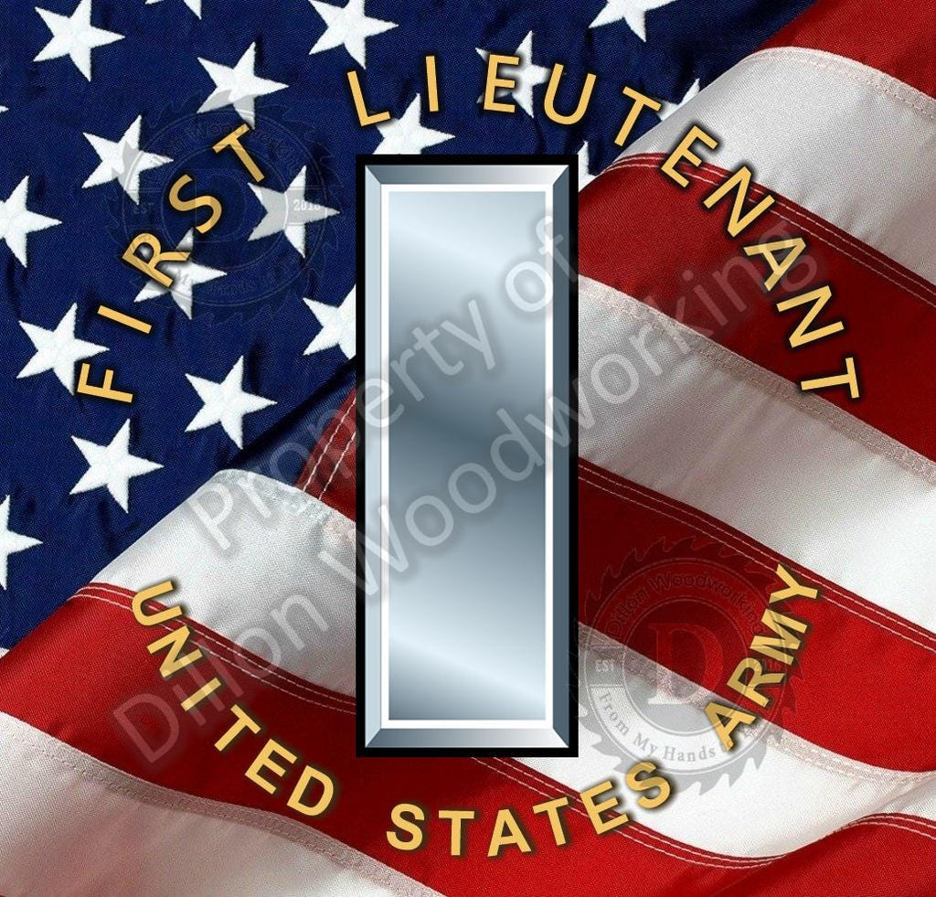 US Army Officer Ranks on Flag