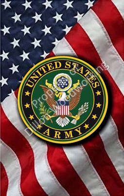 US Army on Flag Pen Blank