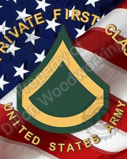 US Army Enlisted Rank Pen blanks