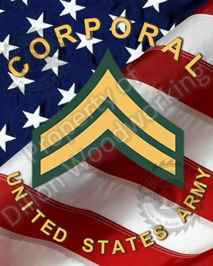 US Army Enlisted Rank Pen blanks