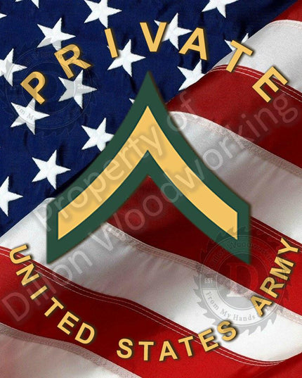 US Army Enlisted Rank Pen blanks