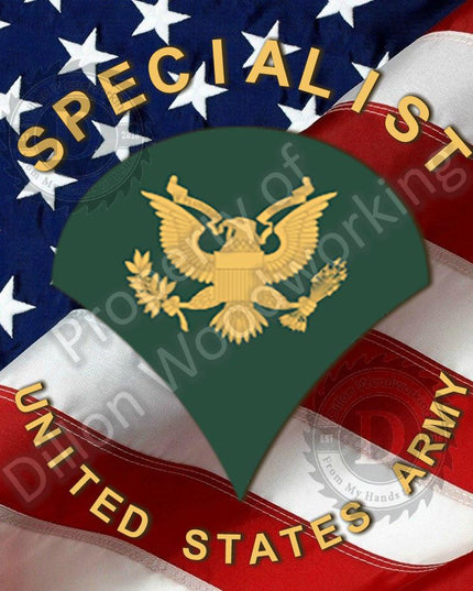 US Army Enlisted Rank Pen blanks